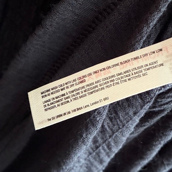 Free People Beach LaLa Black Backless Maxi Dress Black L - Picture 12 of 14